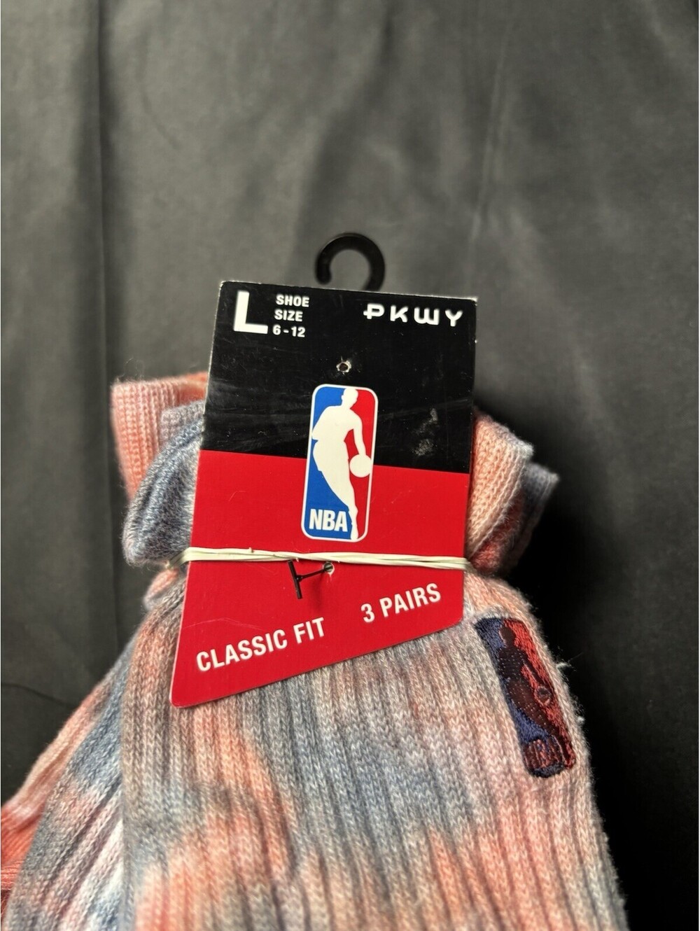 NBA Tie Dye Low Cut Ankle Socks 3 Pair Pack - Men's Size L (